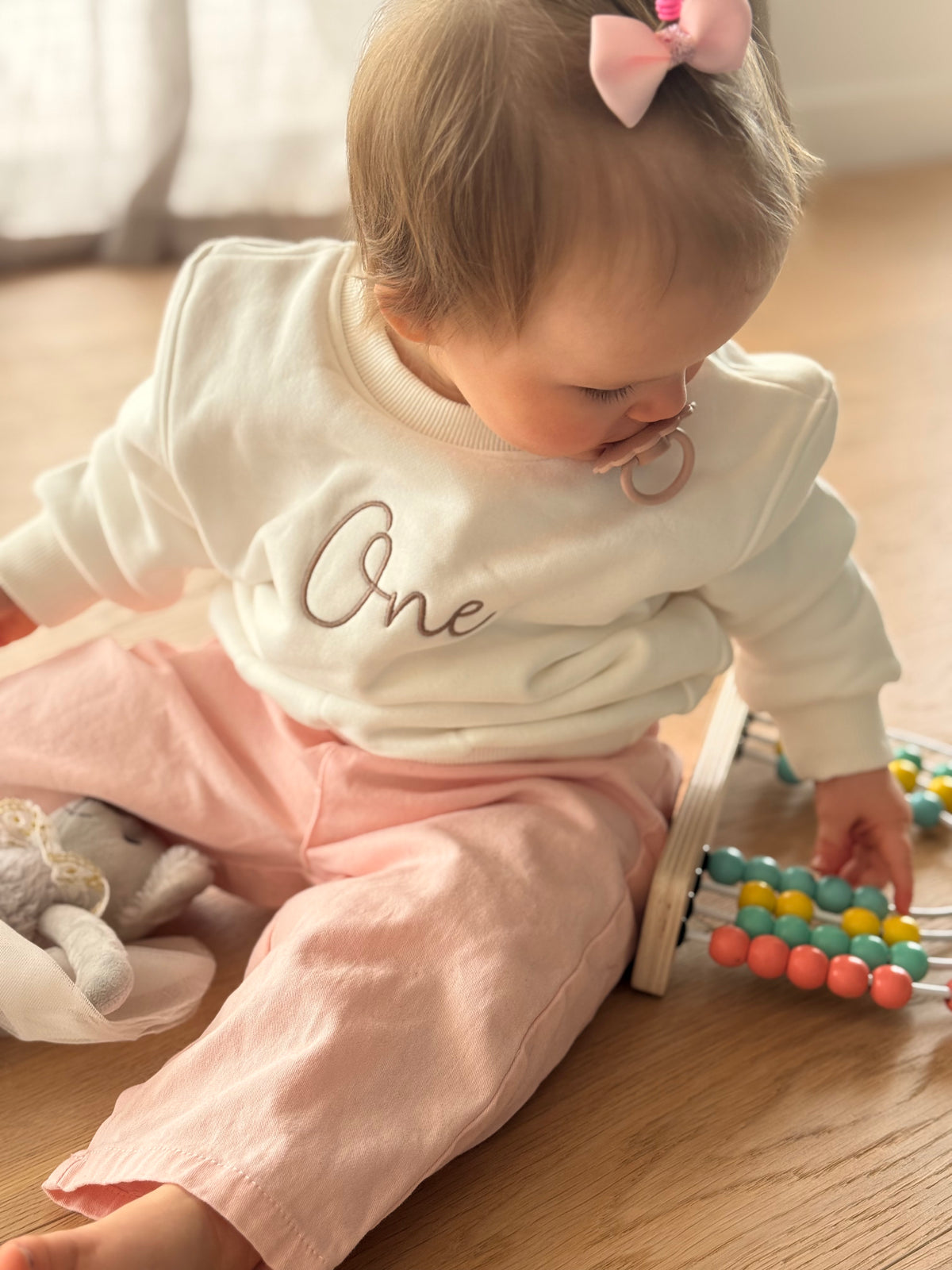 White Celebration Jumper - word