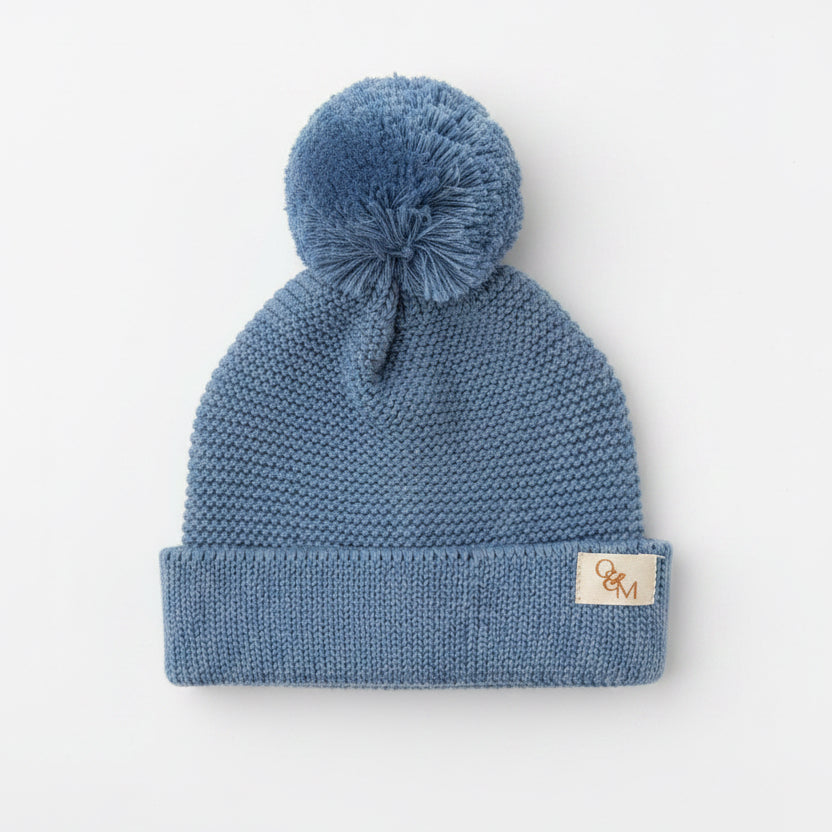 Knitted Beanie - Powder Blue