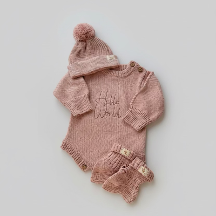 Baby Gift Set - Dusty Rose