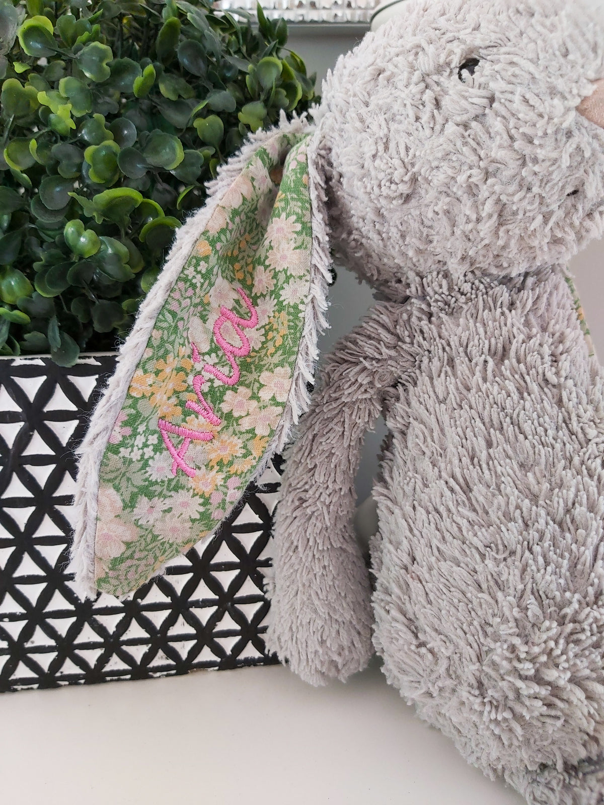 Personalised Named JellyCat Bunny Toy