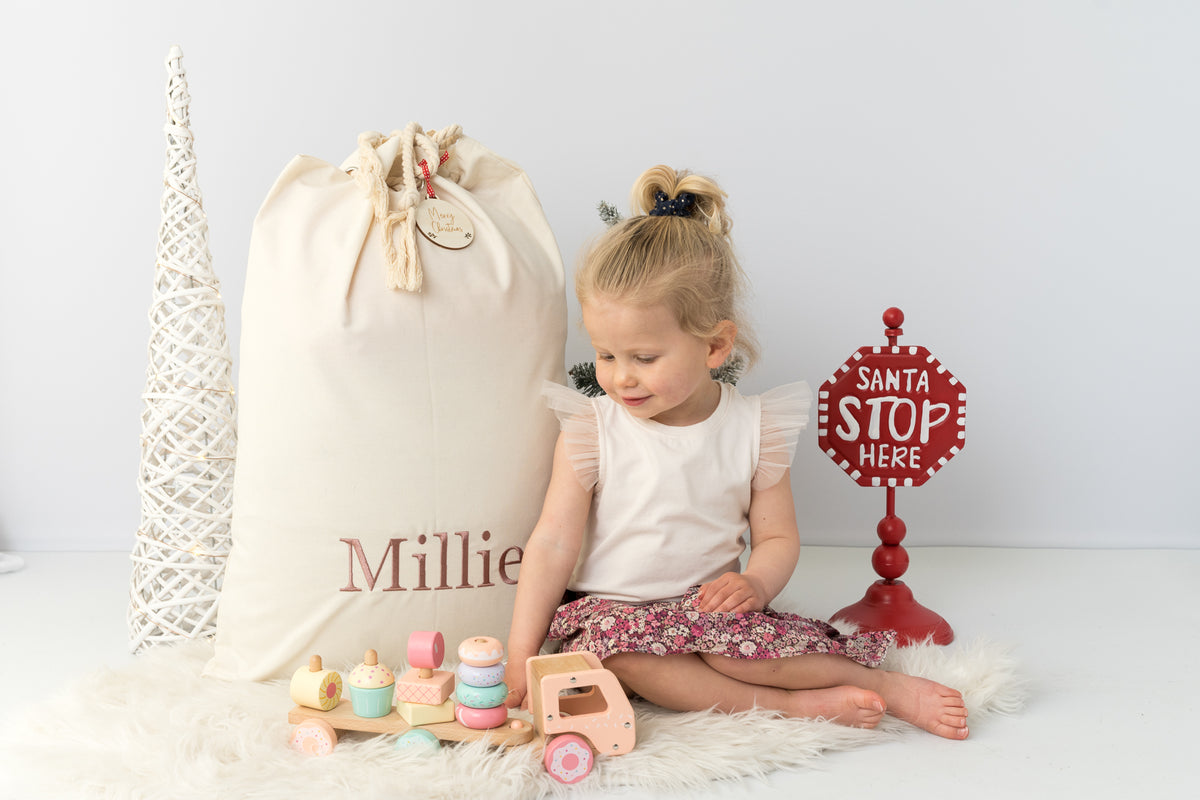 Personalised Custom Kids Santa Christmas Sack