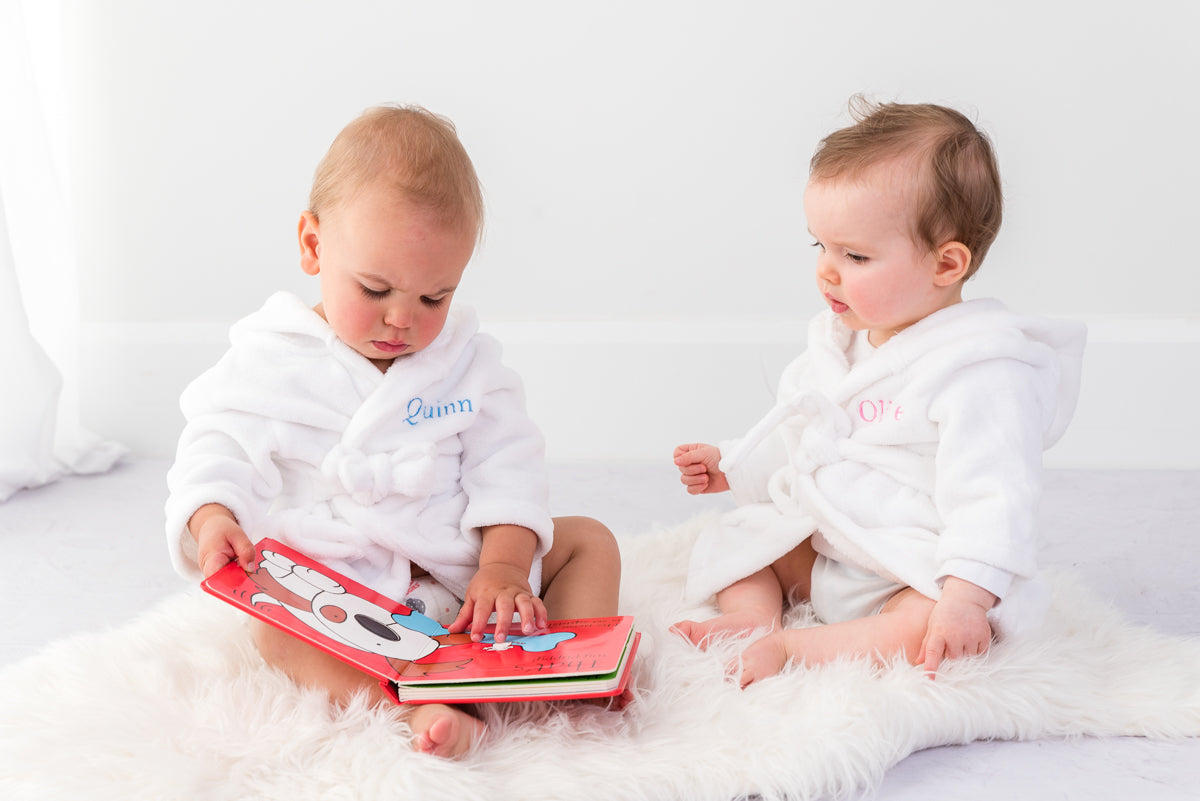 Personalised Soft Baby/Child s Dressing Gown In Pink