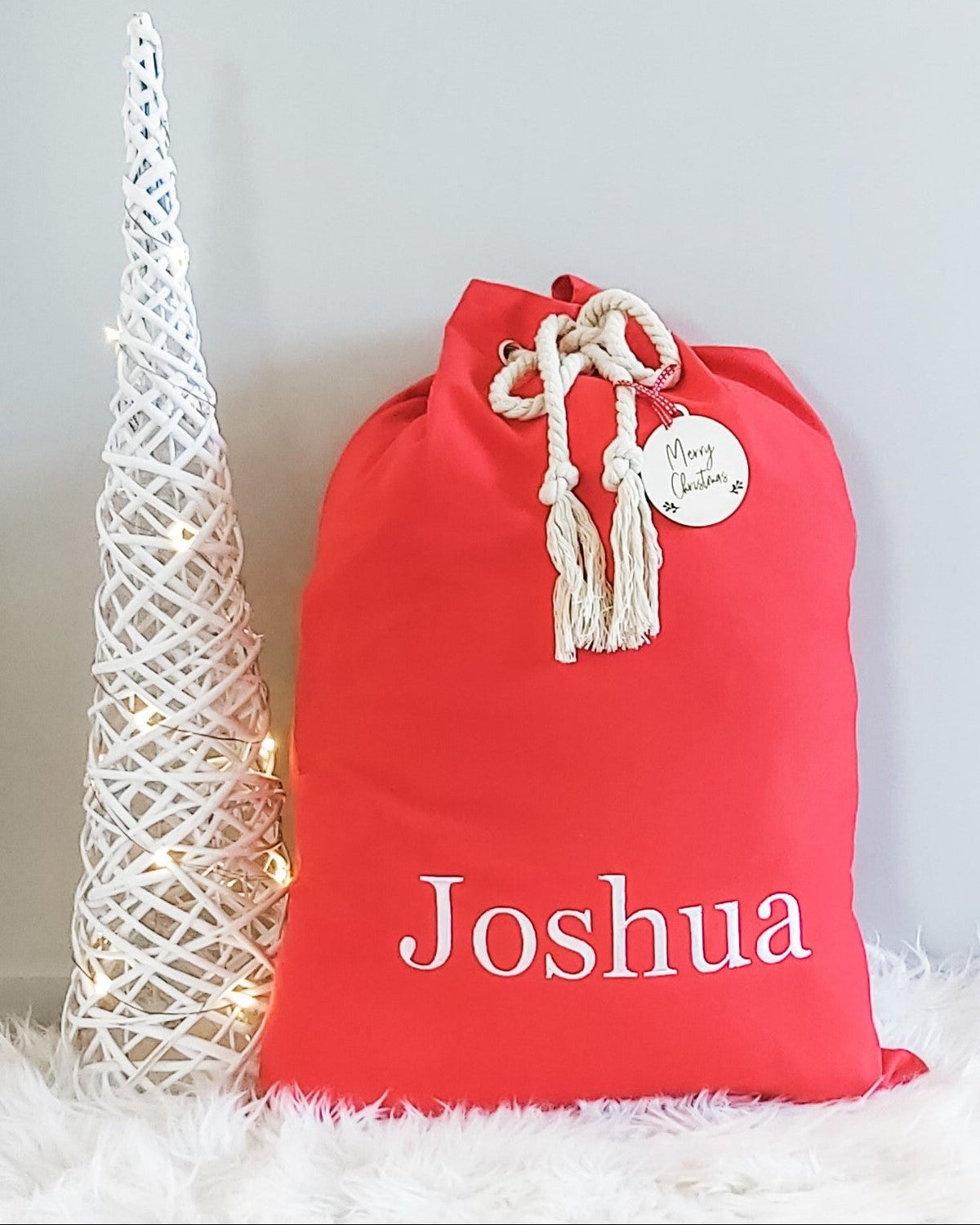 Personalised Custom Kids Santa Christmas Sack