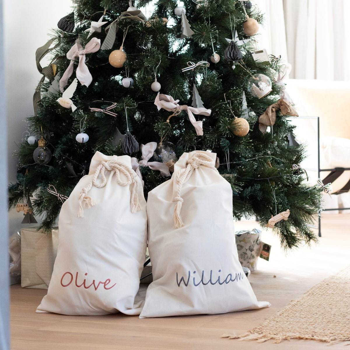 Personalised Custom Kids Santa Christmas Sack