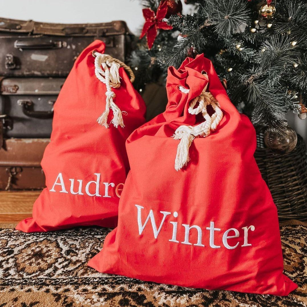 Personalised Custom Kids Santa Christmas Sack